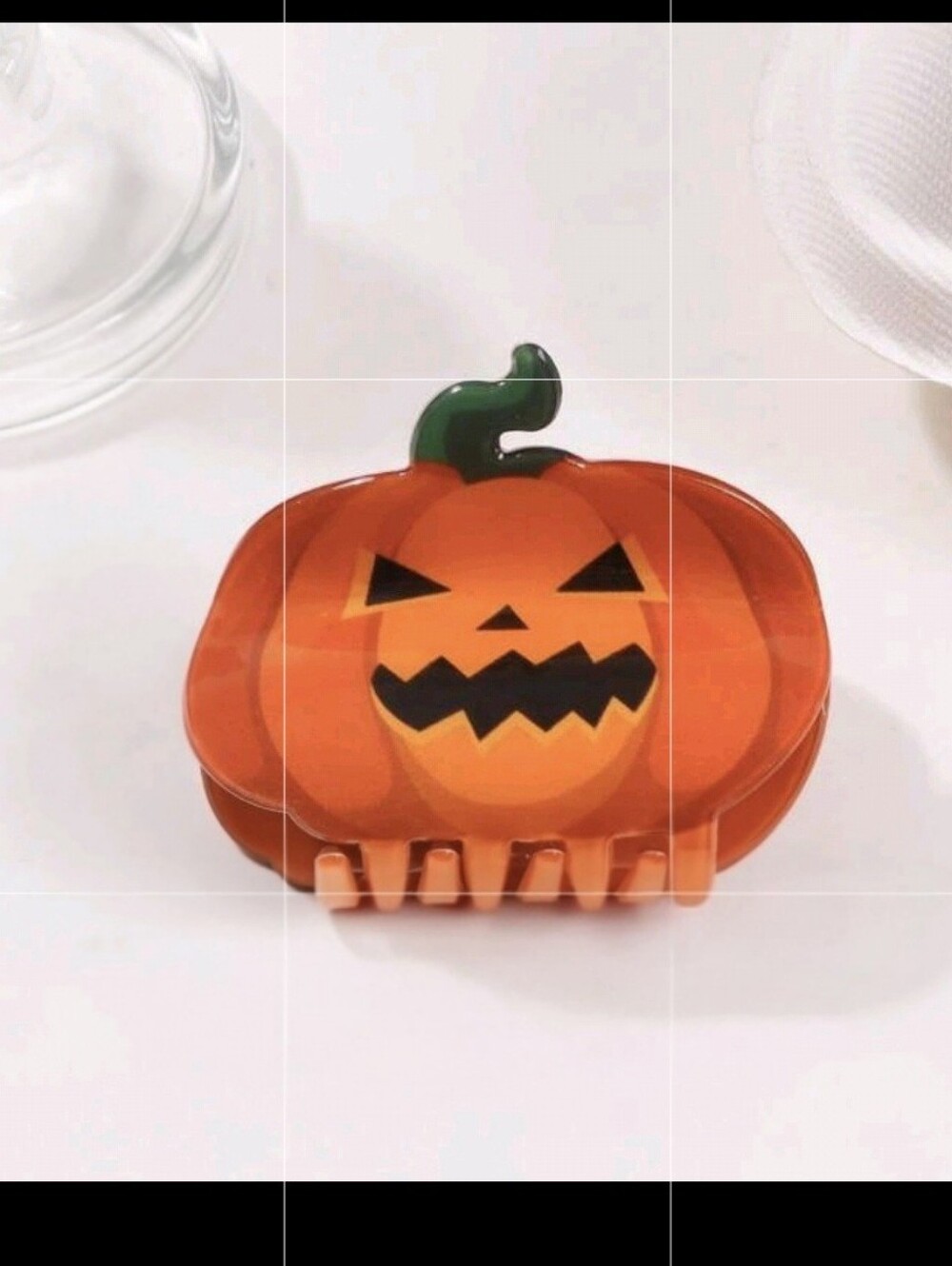 Jack O'Lantern Pumpkin 🎃 Hair Claw Clip NEW